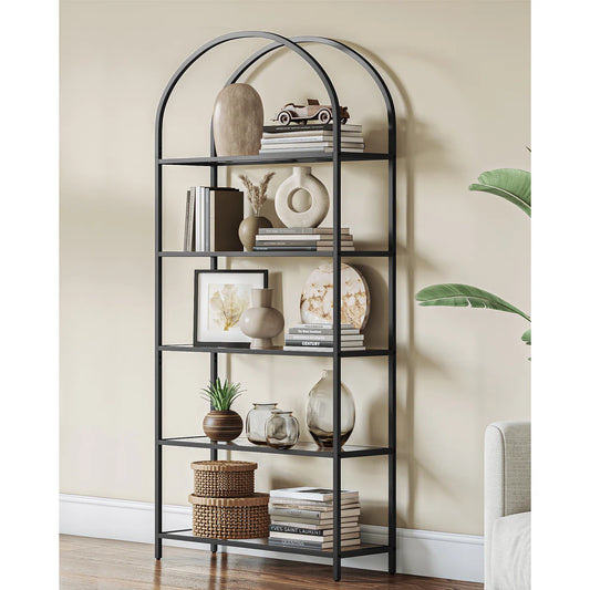 Adrianne 72.2'' H x 32.7'' W Etagere Bookcase